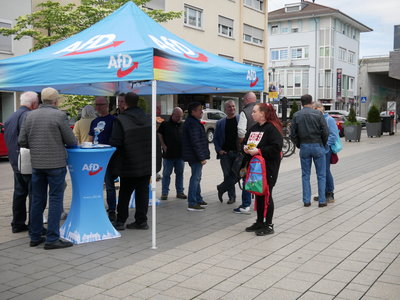 Event-Flyer Info-Stand in Kornwestheim mit Martin Hess, MdB